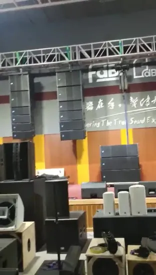 Sistema PA con doppio altoparlante line array attivo e passivo da 10 pollici per interni ed esterni, doppio subwoofer line array da 15 pollici