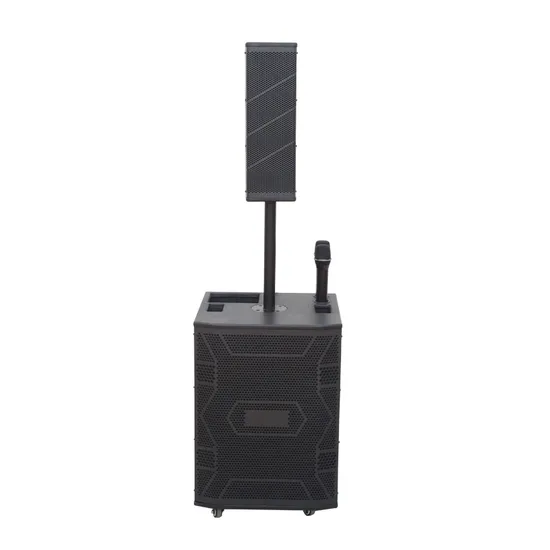 Altoparlante portatile a colonna in legno con woofer da 15 pollici, potente effetto sonoro da 160 W